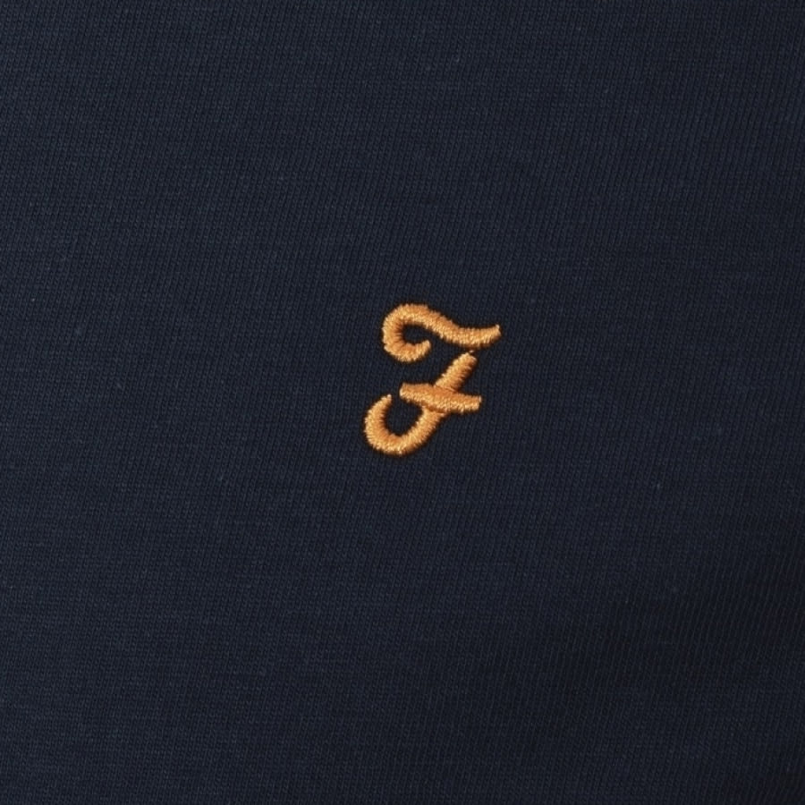 Alternative Image for ProductFarah Vintage Groves Ringer T Shirt Navy3